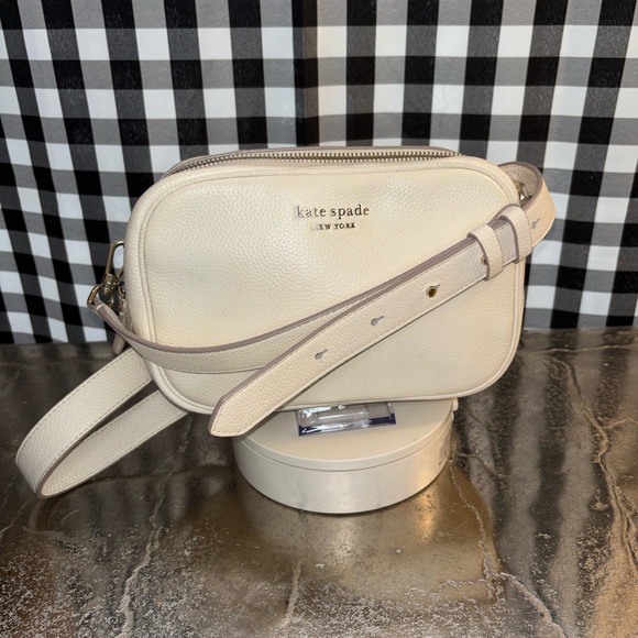kate spade Handbags - kate spade New York Astrid Medium Ivory Pebbled Leather Crossbody Bag